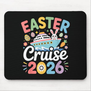 Alfombrilla De Ratón Crucero de Pascua 2026 Familia Pareo Conejo Primav