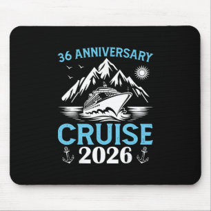 Alfombrilla De Ratón Crucero del 36º Aniversario 2026 Cupón de Boda Com