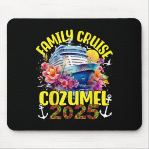 Alfombrilla De Ratón Crucero Familiar 2025 Cozumel México Viaje Familia