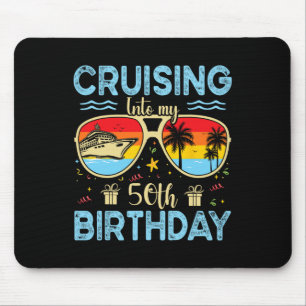 Alfombrilla De Ratón Crucero hacia mi cumpleaños 50 - Crucero de cumple