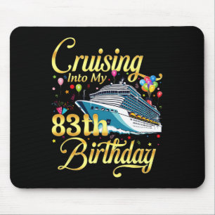Alfombrilla De Ratón Crucero hacia mi cumpleaños número 83 Crucero 83 a