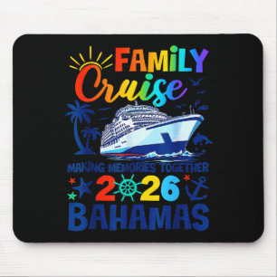 Alfombrilla De Ratón Crucero Mínimo Bahamas 2026 Familia Amigos