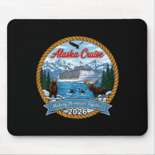 Alfombrilla De Ratón Crucero por Alaska 2026 Amigos y Familiares Coinci