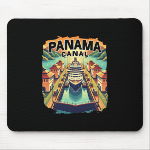 Alfombrilla De Ratón Crucero por el Canal de Panamá Barco de Vapor Gráf