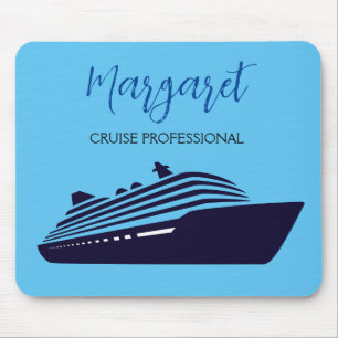 Alfombrilla De Ratón Crucero Profesional Azul