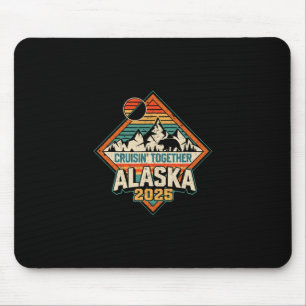 Alfombrilla De Ratón Crucero Retro Alaska 2025 Vacaciones Cruisin Toget