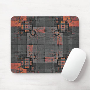 Alfombrilla De Ratón Cruces de naranja y gris