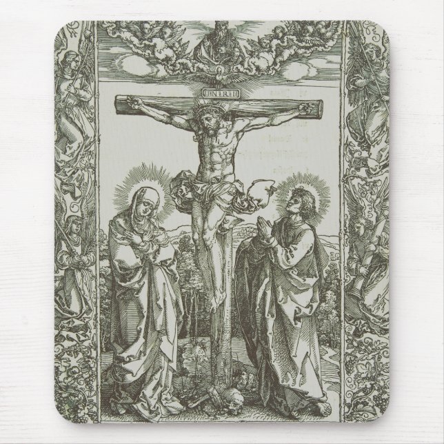 Alfombrilla De Ratón Crucifixión medieval de Jesucristo (Frente)