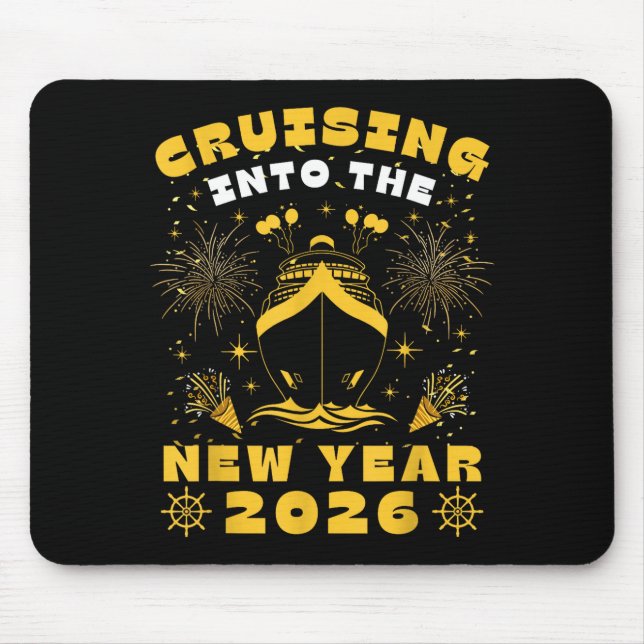 Alfombrilla De Ratón Cruise Cruising Into New Year 2026 Eve Party Match (Frente)