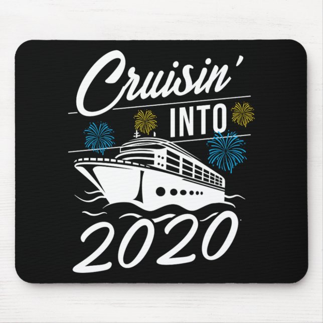 Alfombrilla De Ratón Cruising 2020 New Years Ocean Adventure Cruise Gif (Frente)