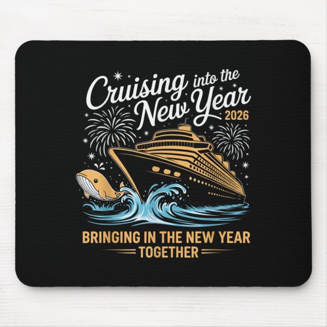 Alfombrilla De Ratón Cruising Into 2026 New Years Eve Party Cruise Fami (Frente)