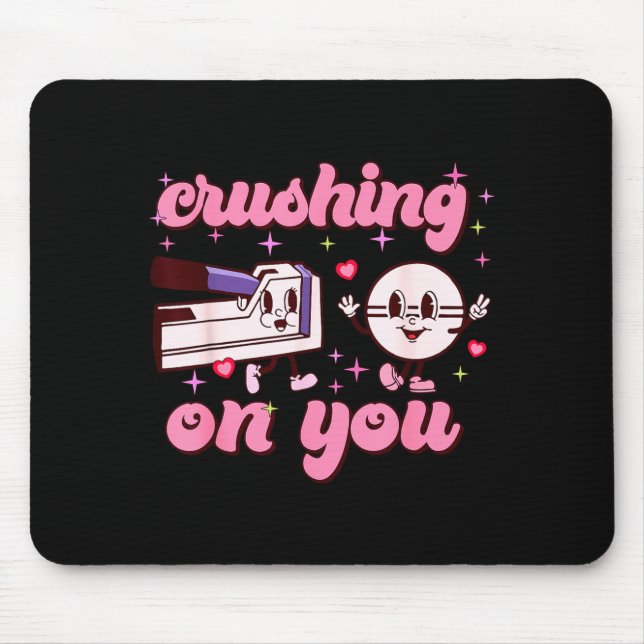 Alfombrilla De Ratón Crushing On You Peds Cu Rn Aid Rn Nurse Valentines (Frente)