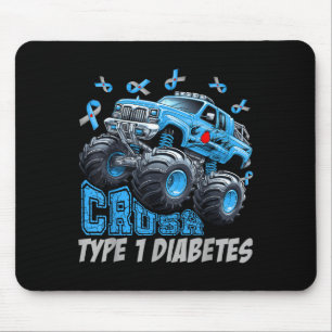 Alfombrilla De Ratón Cruype 1 Diabetes Awareness T1d Warrid Monster Tr