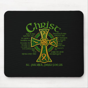 Alfombrilla De Ratón Cruz Celta Cristo Conmigo St. Patrick Breastplat