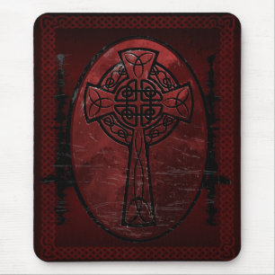 Alfombrilla De Ratón Cruz céltica roja