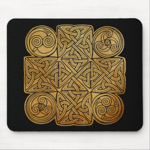 Alfombrilla De Ratón Cruz de Knotwork Celtic