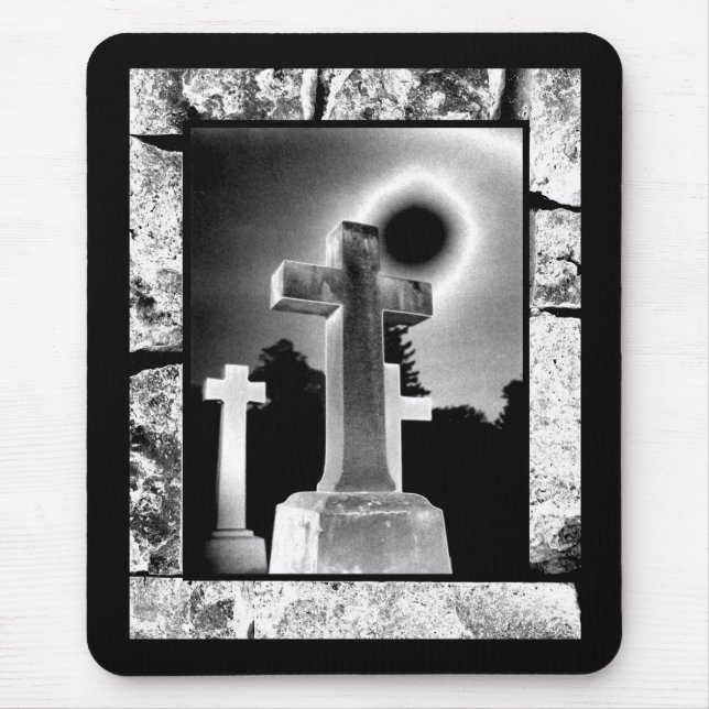 Alfombrilla De Ratón Cruz de la luna (Frente)