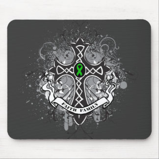 Alfombrilla De Ratón Cruz de la Oración de la Familia Religiosa (Verde)