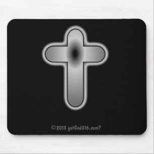 Alfombrilla De Ratón ¿Cruz de Plata gotGod316.com?