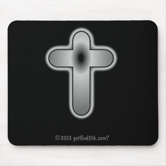 Alfombrilla De Ratón ¿Cruz de Plata gotGod316.com? (Frente)