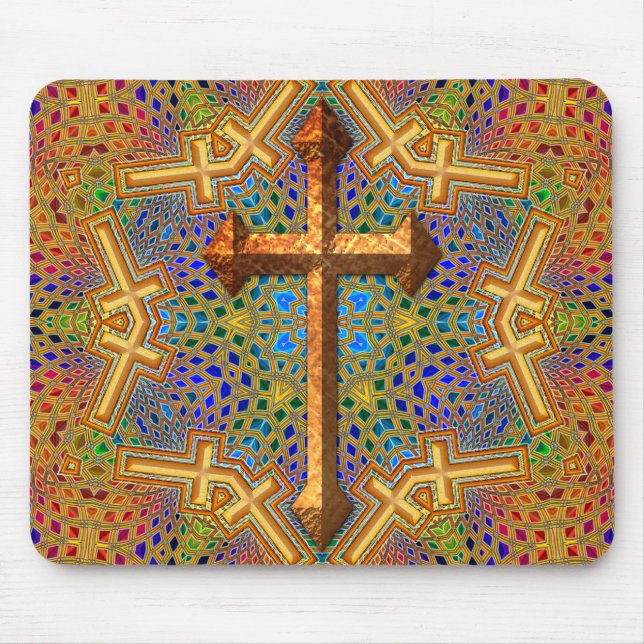 ALFOMBRILLA DE RATÓN CRUZ DECORATIVA (Frente)