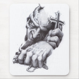 Alfombrilla De Ratón cruz del demonio