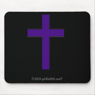 Alfombrilla De Ratón Cruz púrpura gotGod316.com?
