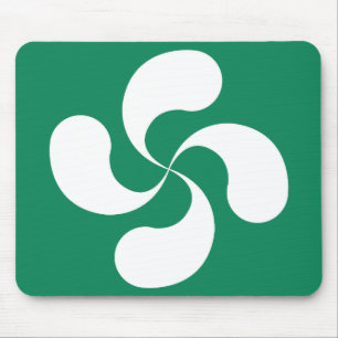 Alfombrilla de ratón Cruz Vasca se funde Verde a