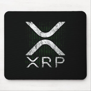 Alfombrilla De Ratón Cryptocurrency Binary Code XRP Hodlers Meme de cri