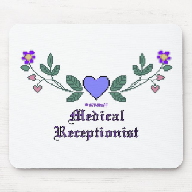 Alfombrilla De Ratón CS médico del recepcionista (Frente)