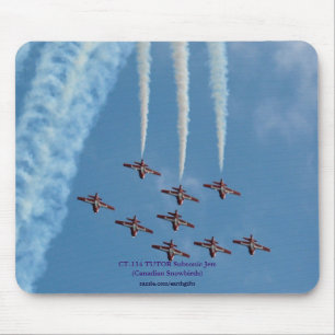 Alfombrilla De Ratón CT-114 Tutor Snowbirds Subsónicos Jets Mousepad