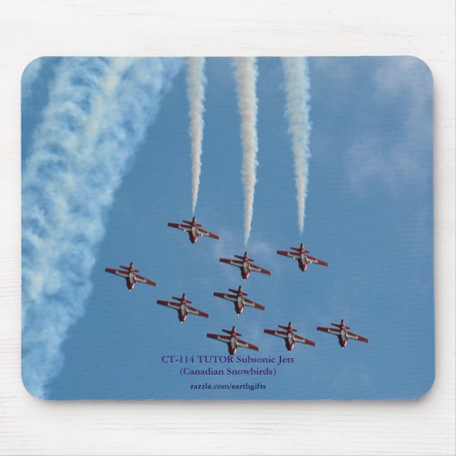 Alfombrilla De Ratón CT-114 Tutor Snowbirds Subsónicos Jets Mousepad (Frente)