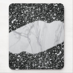 Alfombrilla De Ratón Cuaderno en espiral con brillo de mármol