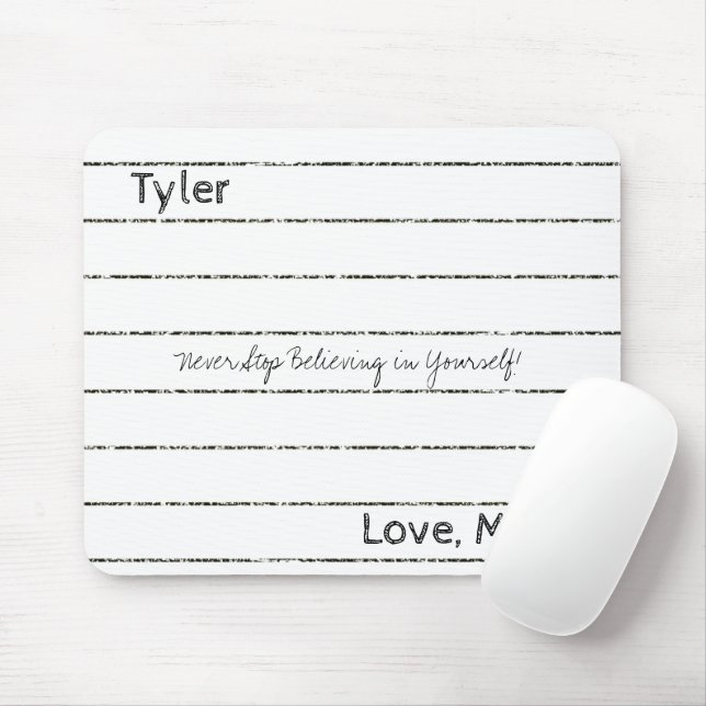 Alfombrilla De Ratón Cuaderno, ¡Nunca Detengas La Almohadilla Del Ratón (Con ratón)