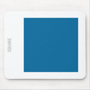 Alfombrilla De Ratón Cuadrado - Azul y blanco del desierto