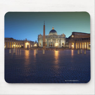 Alfombrilla De Ratón Cuadrado de St Peters, Roma, Italia