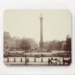 Alfombrilla De Ratón Cuadrado de Trafalgar, Londres (foto de la sepia)