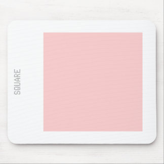 Alfombrilla De Ratón Cuadrado: rosa y blanco oscuro