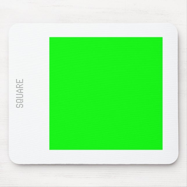 Alfombrilla De Ratón Cuadrado - Verde y Blanco (Frente)