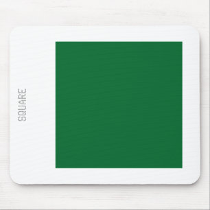 Alfombrilla De Ratón Cuadrado: verde y blanco de los bosques