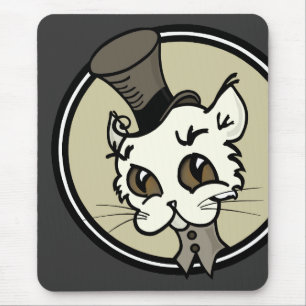 ALFOMBRILLA DE RATÓN CUADRADO VINTAJE ESTILO KITTY MOUSE CAT PAD