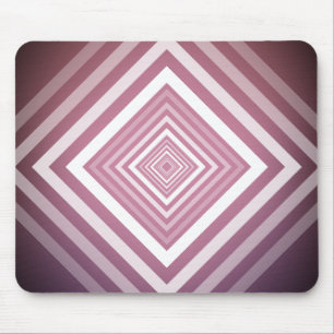 Alfombrilla De Ratón Cuadrados de gradación rosa y blanco modernos