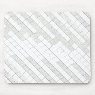 Alfombrilla De Ratón cuadrados en zigzag en gris...