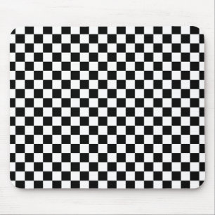 Alfombrilla De Ratón Cuadrados negro y blanco