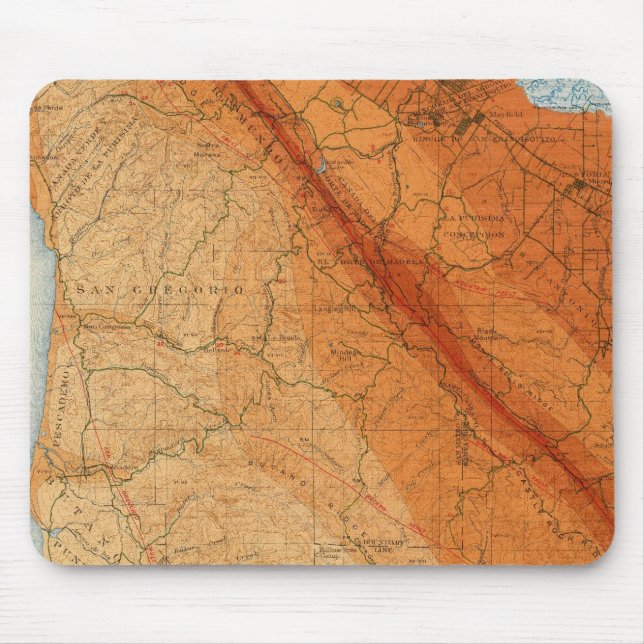 Alfombrilla De Ratón Cuadrícula de Santa Cruz muestra intensidad, defec (Frente)