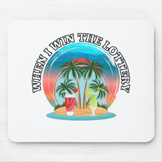 Alfombrilla De Ratón Cuando gano la lotería (Frente)