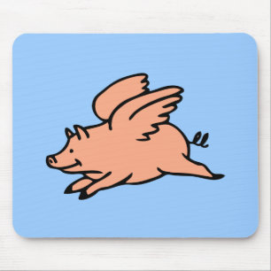 Alfombrilla De Ratón Cuando los cerdos vuelan Mousepad