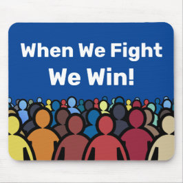 Alfombrilla De Ratón Cuando Peleamos Ganamos Harris Walz