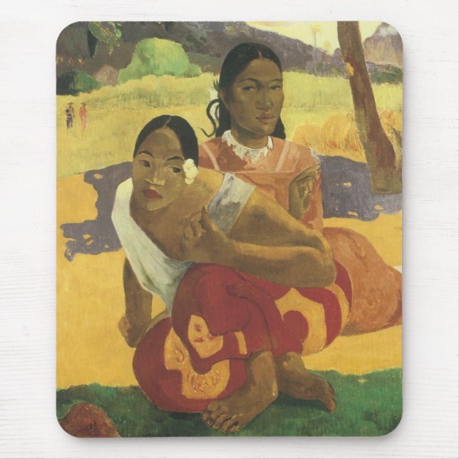 Alfombrilla De Ratón ¿Cuándo te vas a casar?, de Paul Gauguin, arte vin (Frente)