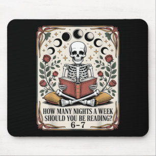 Alfombrilla De Ratón Cuántas Noches Leyendo Meme 6 7 Amante De Libros D